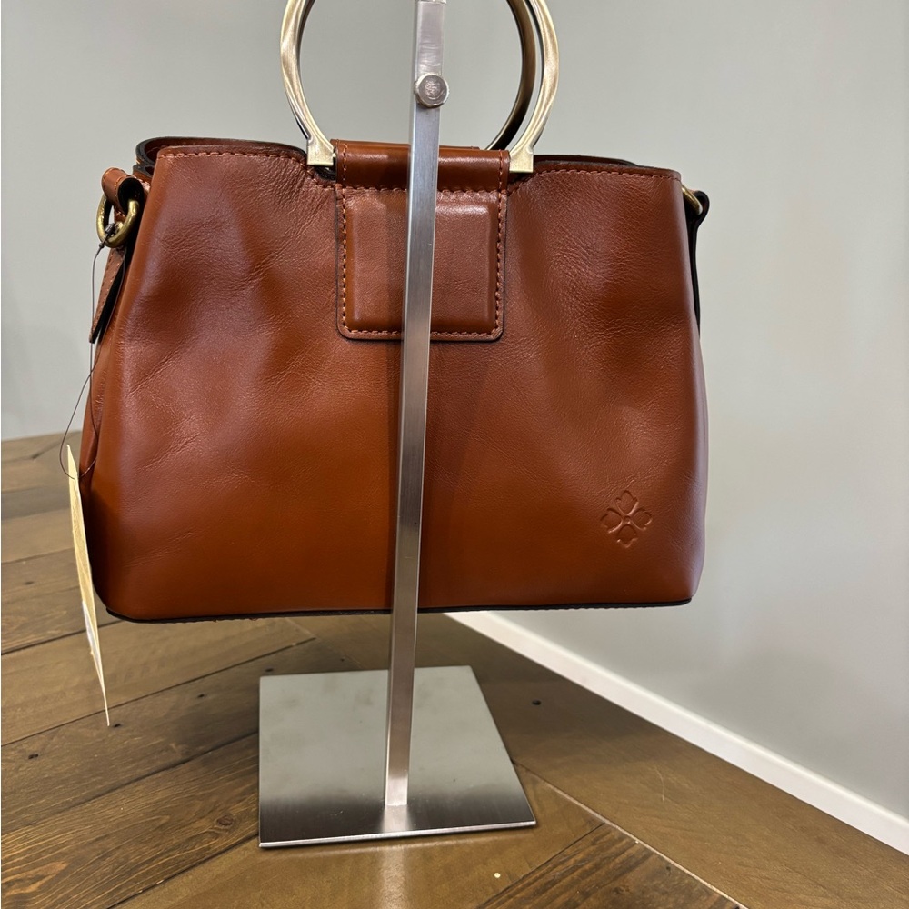 Patricia Nash Empoli Rose Tooled Leather Satchel - Picture 2 of 13